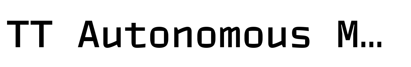 TT Autonomous Mono Medium